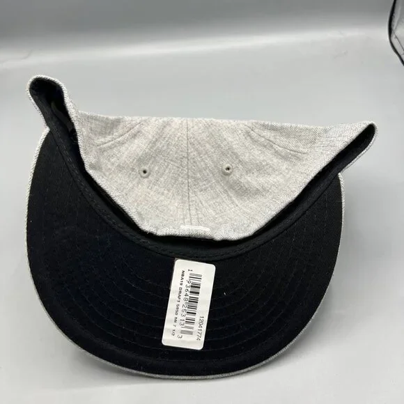Miami Heat Hat Men 7 1/2‎ Gray Black 59Fifty New Era Fitted Cap New with Pin